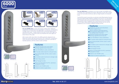 BL6000 PVC Door Series Leaflet