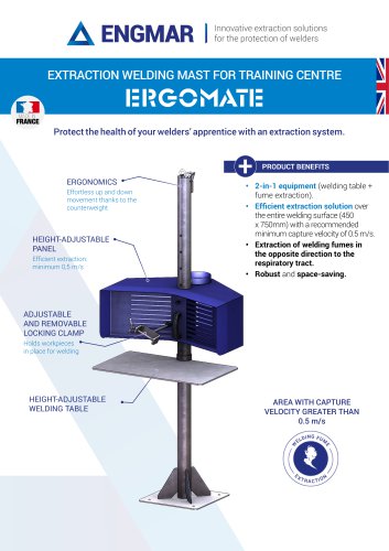 ERGOMATE Extraction mast Data sheet