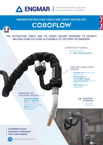 MIG/MAG Extraction torch and Cobot holder set Data sheet