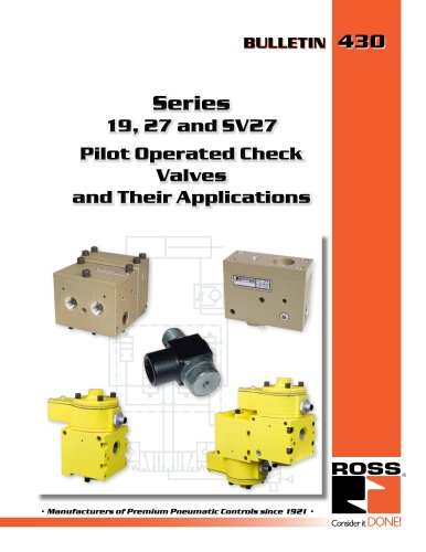 Pilot operated check valves