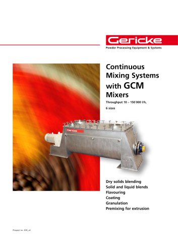 Continuous Mixing Systems