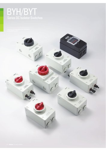 BYH/BYT Seris DC Isolator Switches