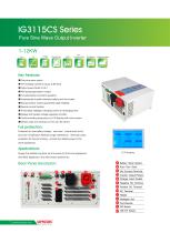 Low frequency pure sine wave solar inverter IG3115CS 1-10W