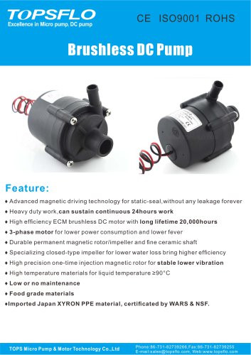 TL-C01  Brushless dc water pump/mini pump