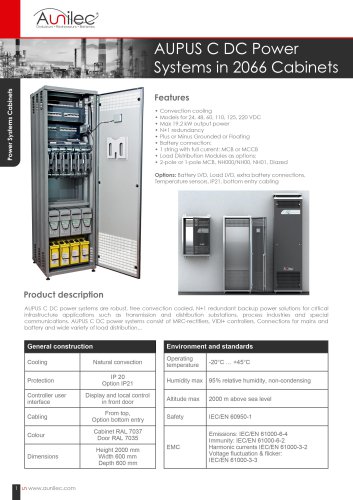 DC Power systems cabinets AUPUS C