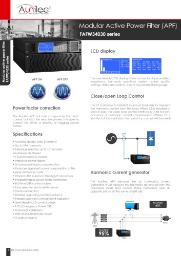 FAFW34030 series Modular active power filter