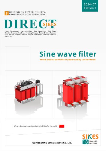 Sine wave filter Catalog-2024-07