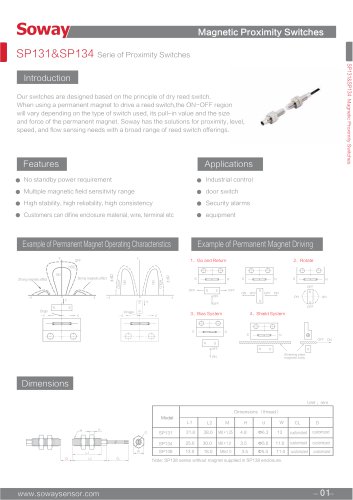 SOWAY Magnetic proximity switch SP131