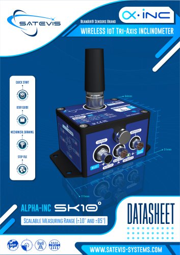 Datasheet Satevis Alpha-INC SK 10T (LoraWan Inclinometer)