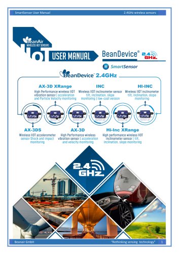 Wireless Accelerometer, Shock and Inclinometer sensors