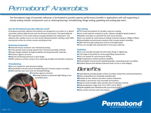 Permabond® Anaerobics