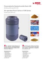 Air Pinch Valves with Internal Thread Connection, PVC