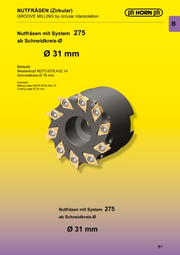 GROOVE MILLING by circular interpolation