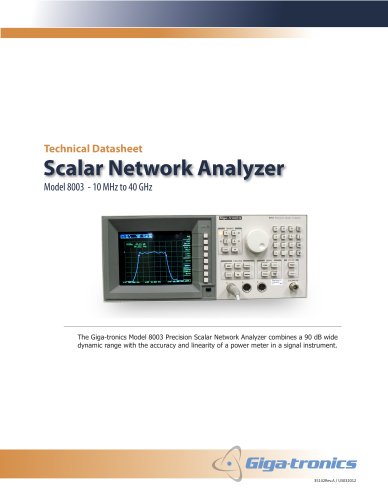 Model 8003 - Scalar Network Analyzer