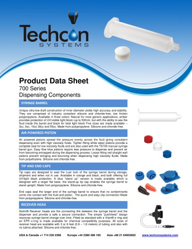 700 Series Dispensing Components