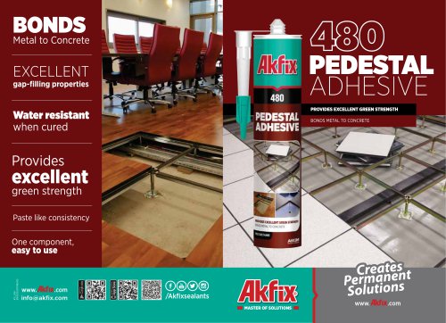 480 Pedestal Adhesive Brochure