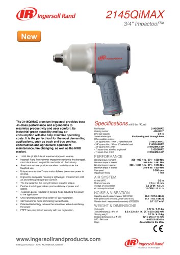 2145QiMAX 3/4" Drive Product Data Sheet