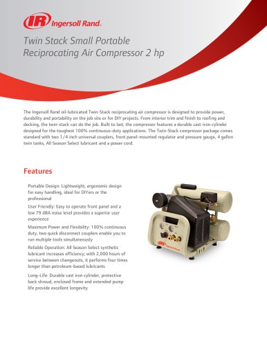 Reciprocating Air Compressor 2 hp