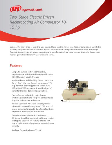 Two-Stage Electric Driven Reciprocating