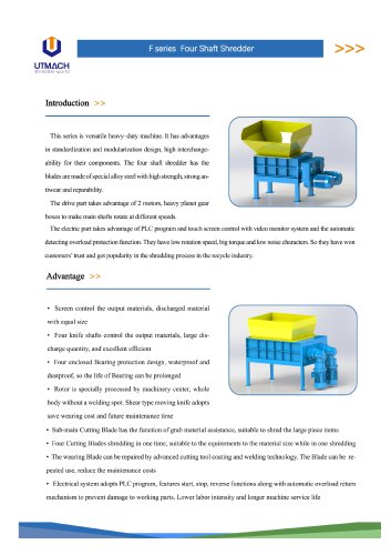 four shaft shredder F series