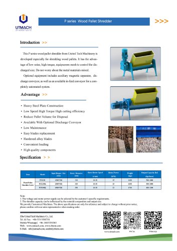 Single-shaft shredder P32130K