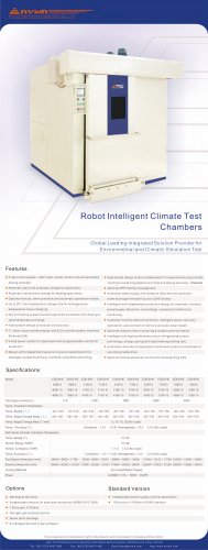 Robot Intelligent Climate Test Chambers