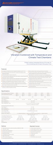 Vibration Combined with Temperature and Climate Test hambers