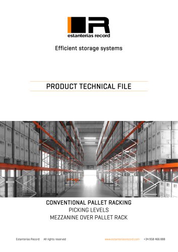 Selective pallet racking