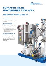 SUPRATON INLINE HOMOGENISER S200 ATEX