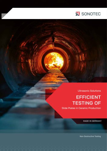Efficient Testing of Slide Plates in Ceramic Production