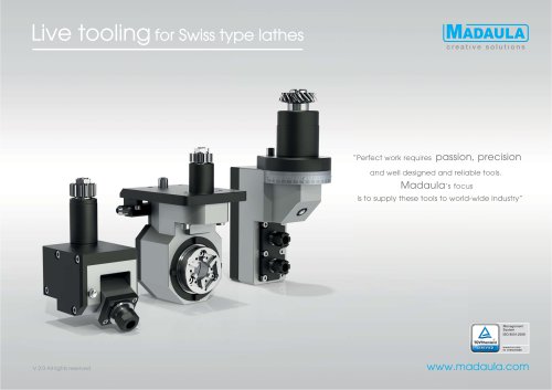 LIVE TOOLING FOR SWISS TYPE LATHES