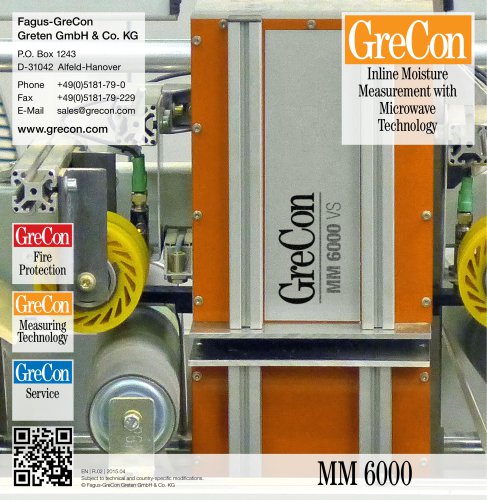 MM 6000 - Inline Moisture Measurement with Microwave Technology