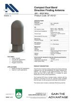 Compact Dual Band Direction Finding Antenna