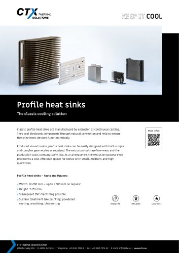 Profile heat sinks