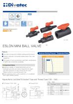 ESCON MINI BALL VALVE