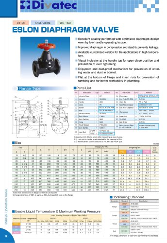 ESLON DIAPHRAGM VALVE