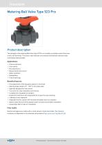 Metering Ball Valve Type 523 Pro