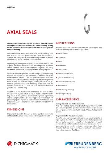 AXIAL SEALS