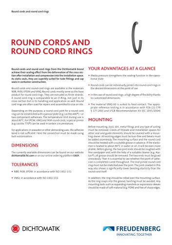 ROUND CORDS AND ROUND CORD RINGS