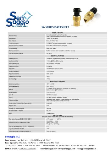 SA SERIE datasheet 0 5 volt