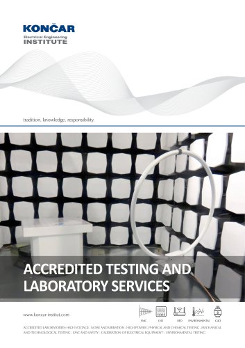 KONCAR - Institute: Accredited testing and laboratory services