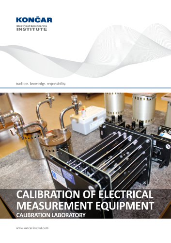 KONCAR-Institute-Calibration of electrical measurement equipment-Calibration laboratory