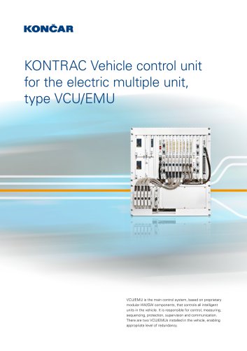 KONCAR-Institute-KONTRAC Vehicle control unit for the electric multiple unit, type VCU_EMU