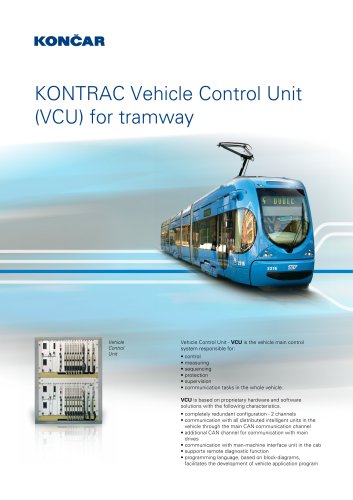 KONCAR-Institute-KONTRAC Vehicle Control Unit (VCU) for tramway