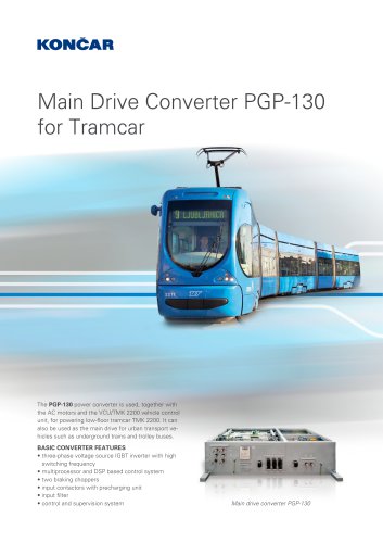 KONCAR-Main Drive Converter PGP-130 for Tramcar