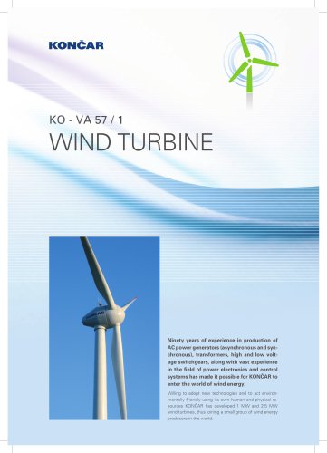 Wind turbine KO - VA 57 / 1