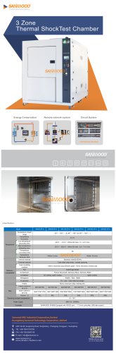 CLIMATIC TEST CHAMBER / THERMAL SHOCK / STAINLESS STEEL / VERTICAL