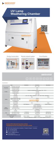 CLIMATIC TEST CHAMBER / UV LIGHT AGING / ACCELERATED / STAINLESS STEEL SM-UV600-C