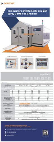 Composite salt spray test chamber