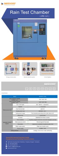 Rain Test Chamber IPX12